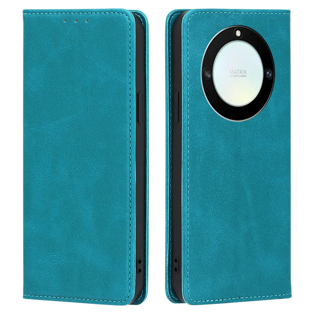 For Honor X40 5G / X9a 5G / Magic5 Lite 5G Calf Texture PU Leather Wallet Stand Phone Case Magnetic Cover