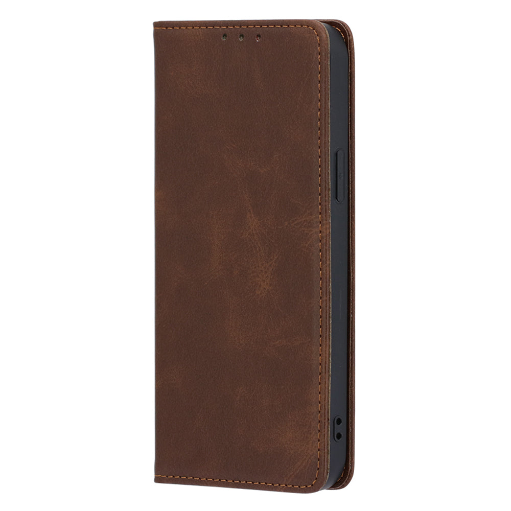 For Infinix Note 12 Pro 4G / Note 12 (2023) 4G PU Leather Wallet Stand Shell Calf Texture Magnetic Closing Phone Case