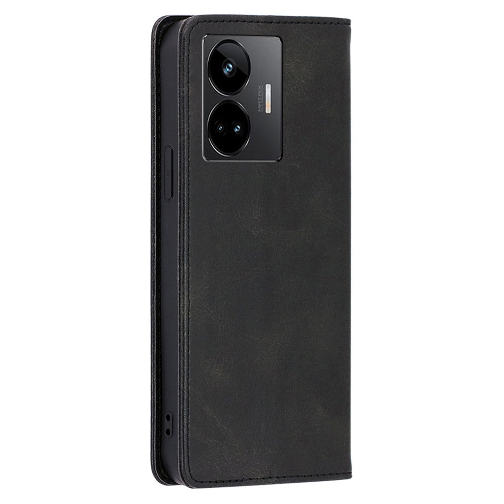 Leather Phone Case for Realme GT Neo 5 5G / GT3 5G / GT Neo 5 240W 5G Calf Texture Wallet Stand Magnetic Cover