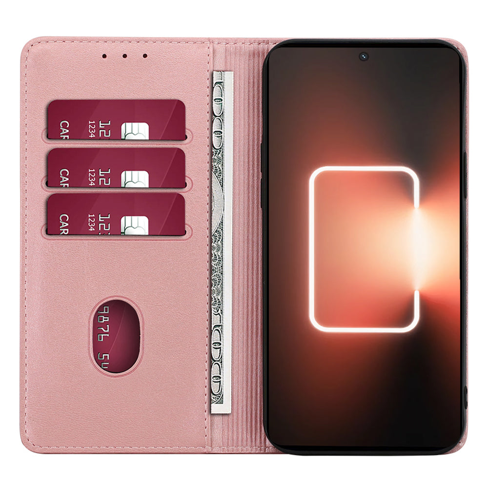Leather Phone Case for Realme GT Neo 5 5G / GT3 5G / GT Neo 5 240W 5G Calf Texture Wallet Stand Magnetic Cover