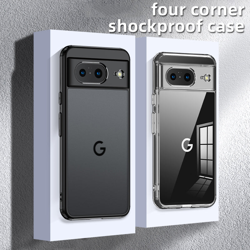 For Google Pixel 8 Slim Cell Phone Case Airbag Protection Anti-Scratch PC+TPU Phone Shell Cover