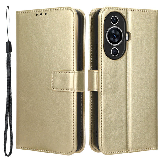 For Huawei nova 11 Wallet Phone Case PU Leather+TPU Crazy Horse Texture Phone Cover with Stand Function