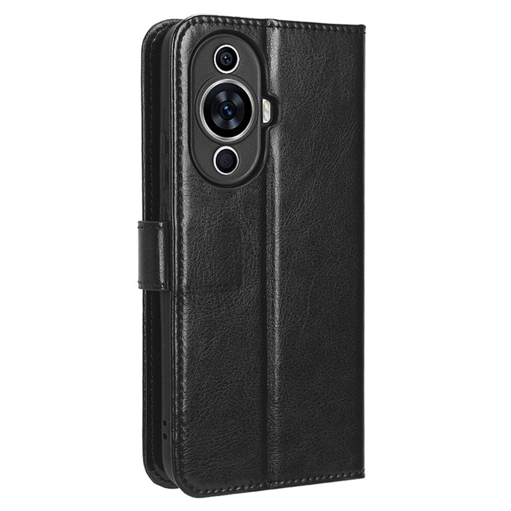 For Huawei nova 11 Wallet Phone Case PU Leather+TPU Crazy Horse Texture Phone Cover with Stand Function