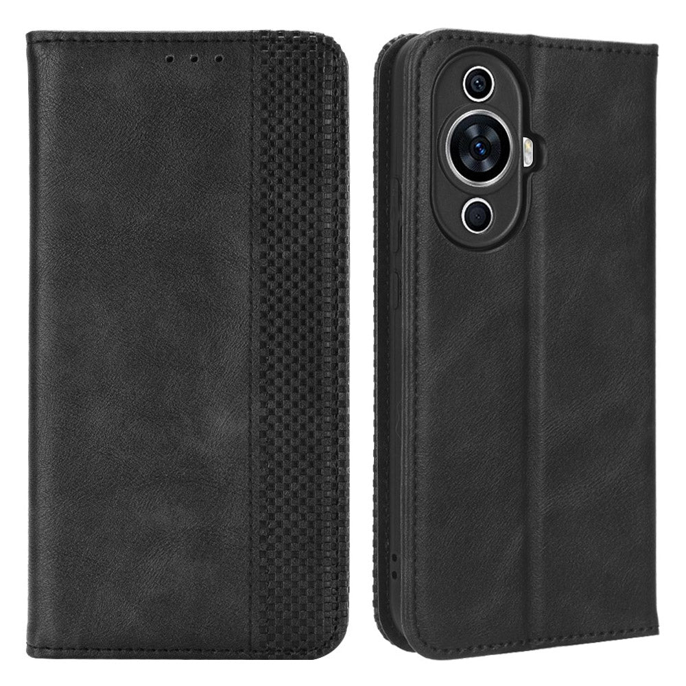 For Huawei nova 11 Pro / nova 11 Ultra TPU+PU Leather Cover Stand Wallet Retro Flip Phone Case