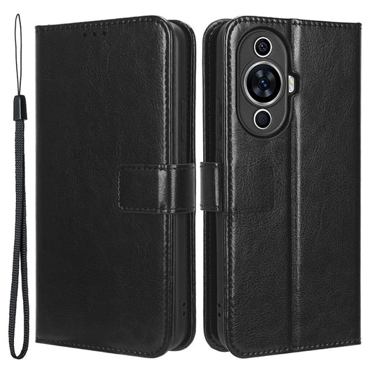 For Huawei nova 11 Pro / nova 11 Ultra Crazy Horse Texture Phone Case Stand Wallet PU Leather Flip Phone Cover