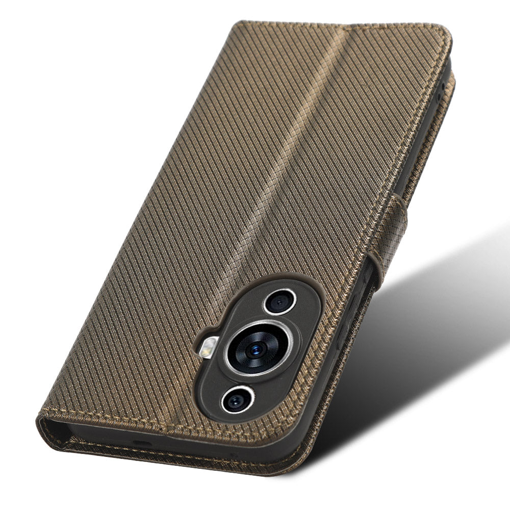 For Huawei nova 11 Pro / nova 11 Ultra Phone Case PU Leather Diamond Texture Stand Wallet Phone Cover