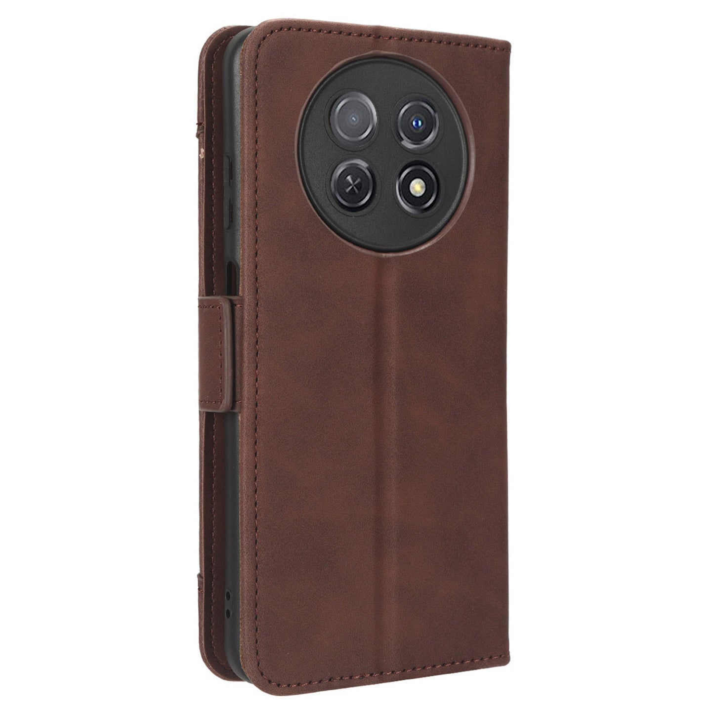 For Huawei nova Y91 4G / Enjoy 60X Multiple Card Slots Phone Cover Wallet PU Leather Phone Stand Case
