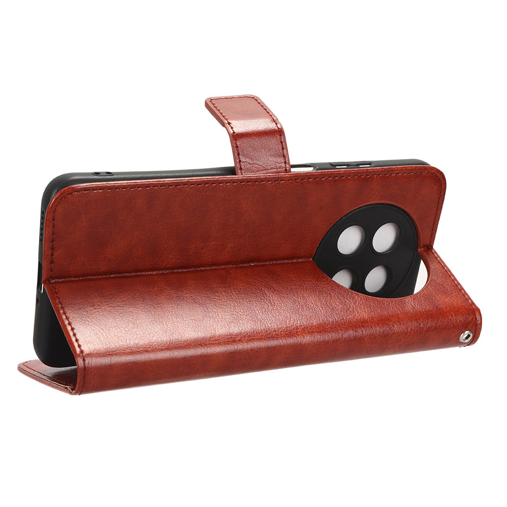 For Huawei nova Y91 4G / Enjoy 60X Crazy Horse Texture Flip Phone Case Stand Wallet PU Leather Phone Cover