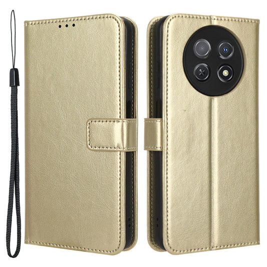 For Huawei nova Y91 4G / Enjoy 60X Crazy Horse Texture Flip Phone Case Stand Wallet PU Leather Phone Cover