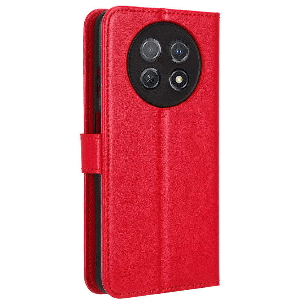 For Huawei nova Y91 4G / Enjoy 60X Crazy Horse Texture Flip Phone Case Stand Wallet PU Leather Phone Cover