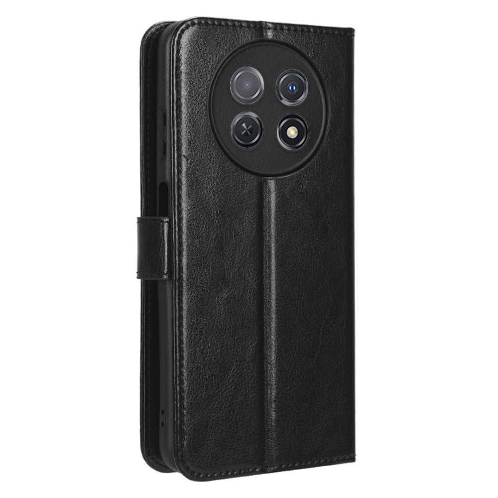For Huawei nova Y91 4G / Enjoy 60X Crazy Horse Texture Flip Phone Case Stand Wallet PU Leather Phone Cover