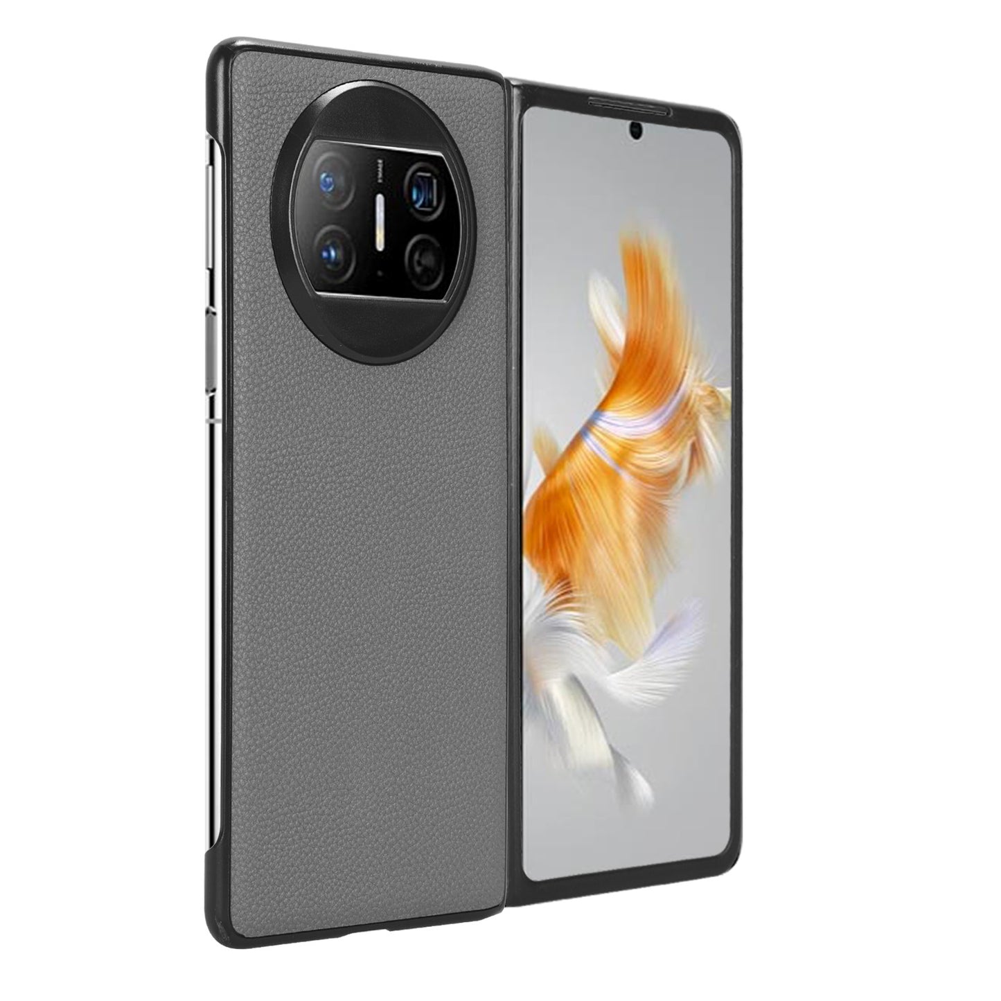 For Huawei Mate X3 5G Phone Case Litchi Texture PU Leather Coated Protective Phone Cover