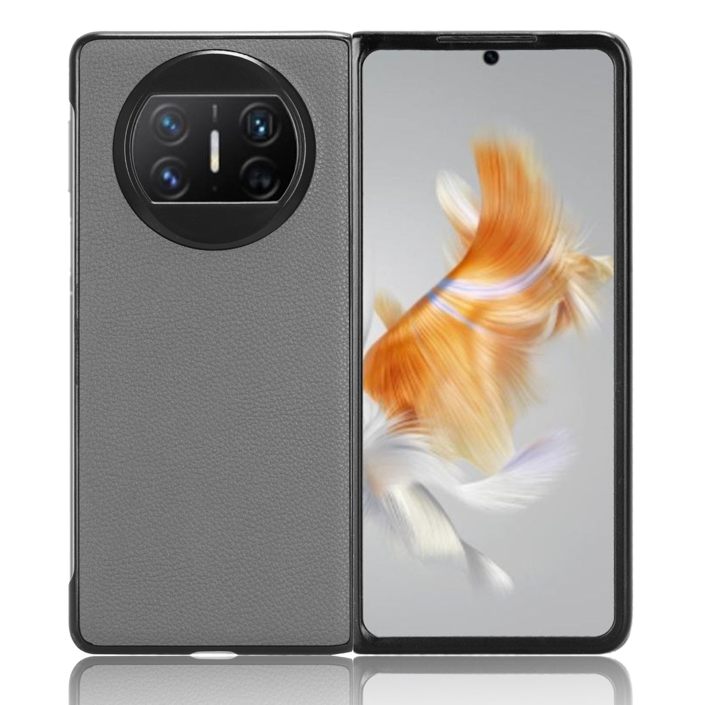 For Huawei Mate X3 5G Phone Case Litchi Texture PU Leather Coated Protective Phone Cover
