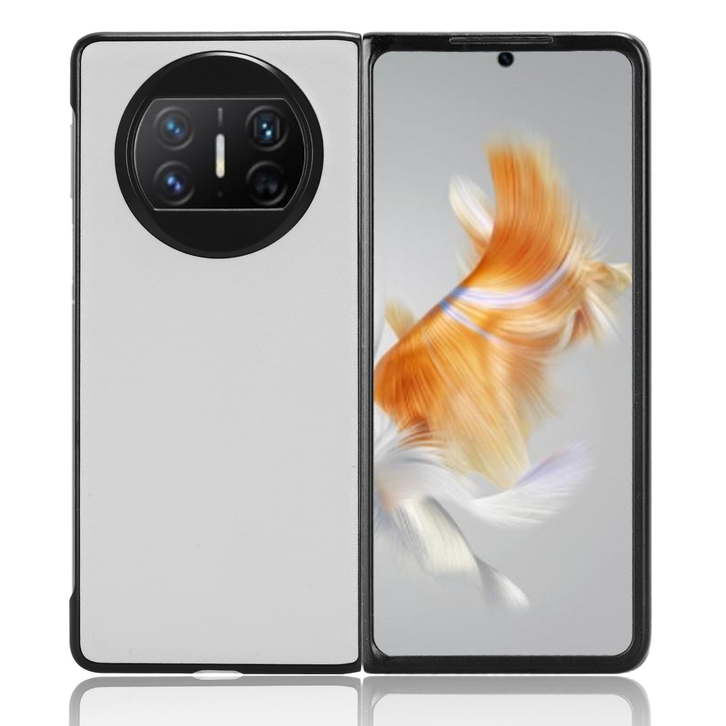 For Huawei Mate X3 5G PU Leather Coated PC Phone Case Drop-proof Smartphone Cover