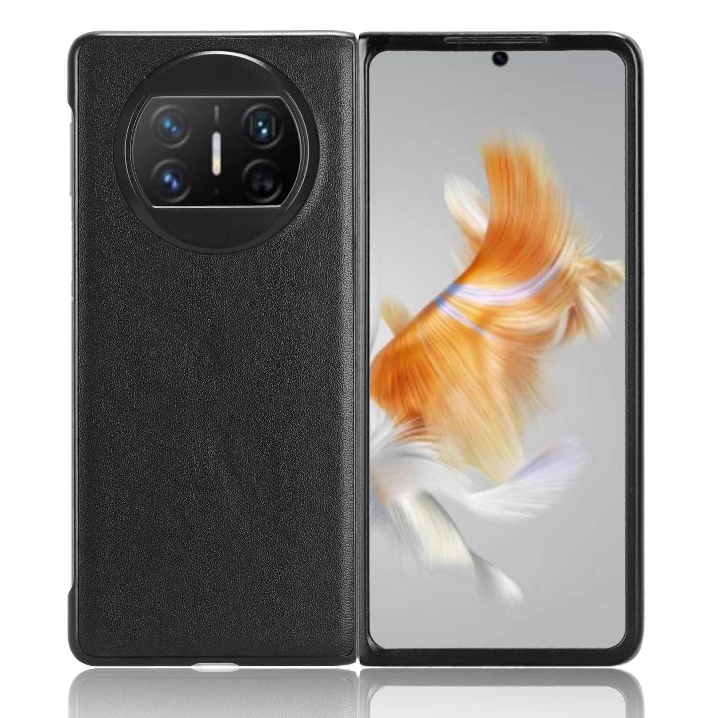 For Huawei Mate X3 5G PU Leather Coated PC Phone Case Drop-proof Smartphone Cover