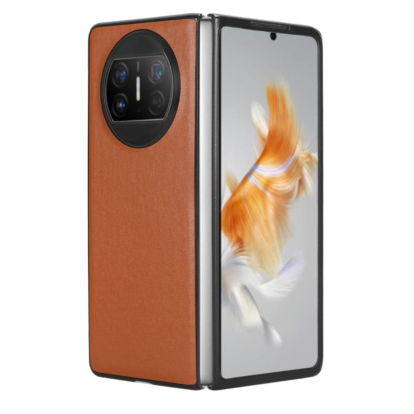 For Huawei Mate X3 5G PU Leather Coated PC Phone Case Drop-proof Smartphone Cover