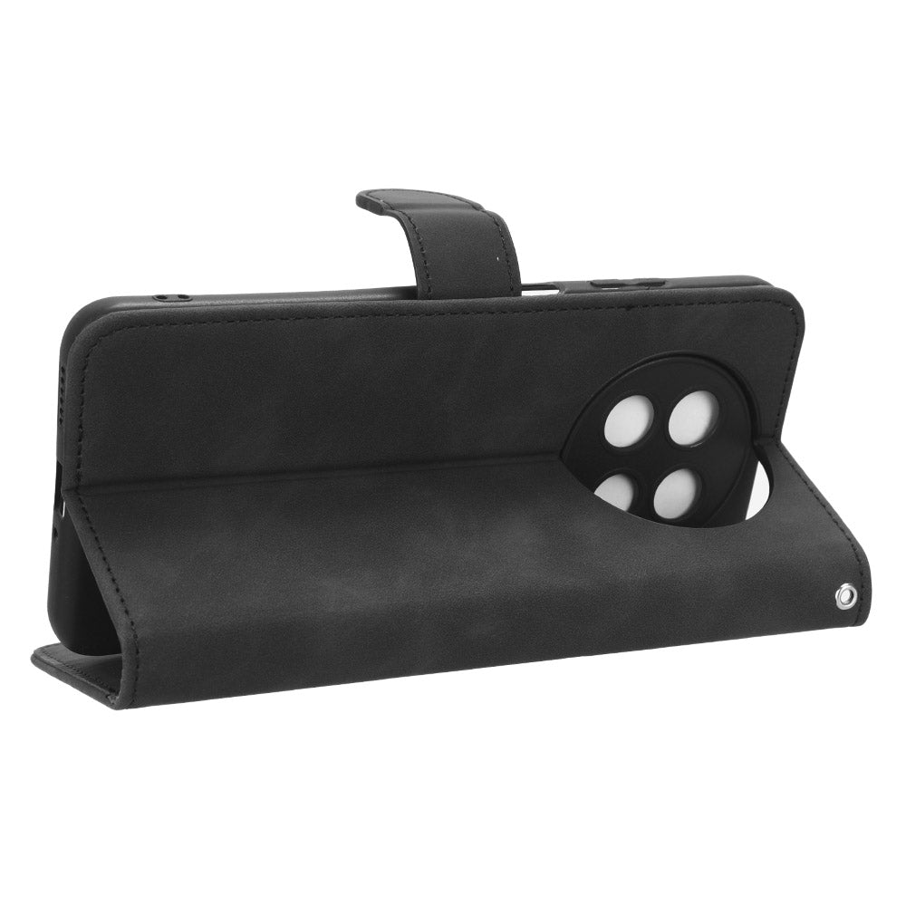 For Huawei Enjoy 60X PU Leather Flip Cover Skin-touch Stand Wallet Phone Case