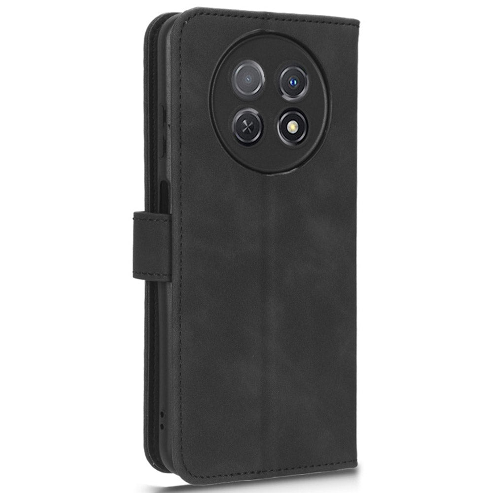 For Huawei Enjoy 60X PU Leather Flip Cover Skin-touch Stand Wallet Phone Case