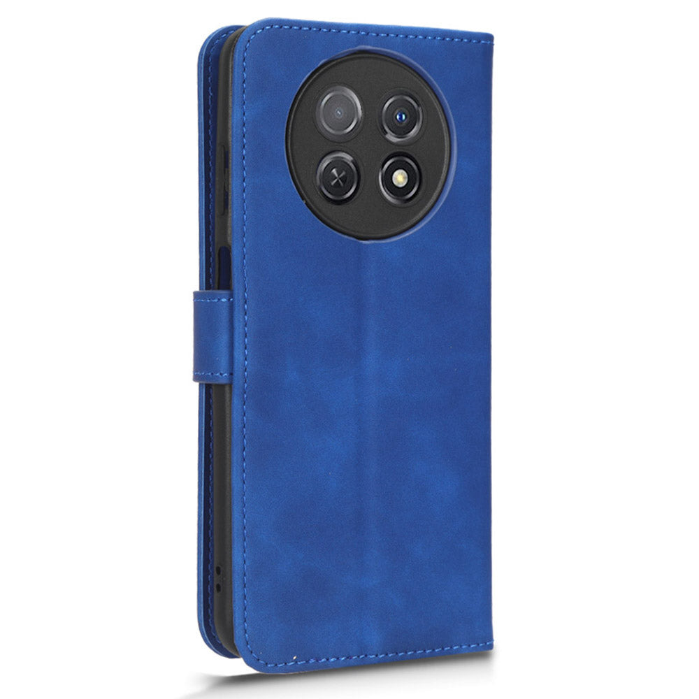 For Huawei Enjoy 60X PU Leather Flip Cover Skin-touch Stand Wallet Phone Case