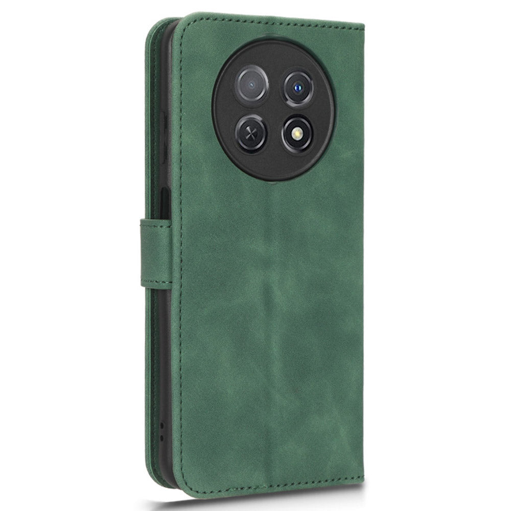 For Huawei Enjoy 60X PU Leather Flip Cover Skin-touch Stand Wallet Phone Case