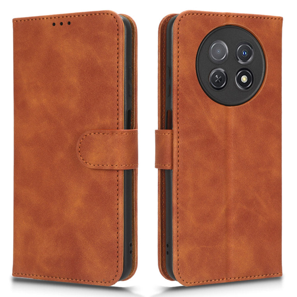 For Huawei Enjoy 60X PU Leather Flip Cover Skin-touch Stand Wallet Phone Case