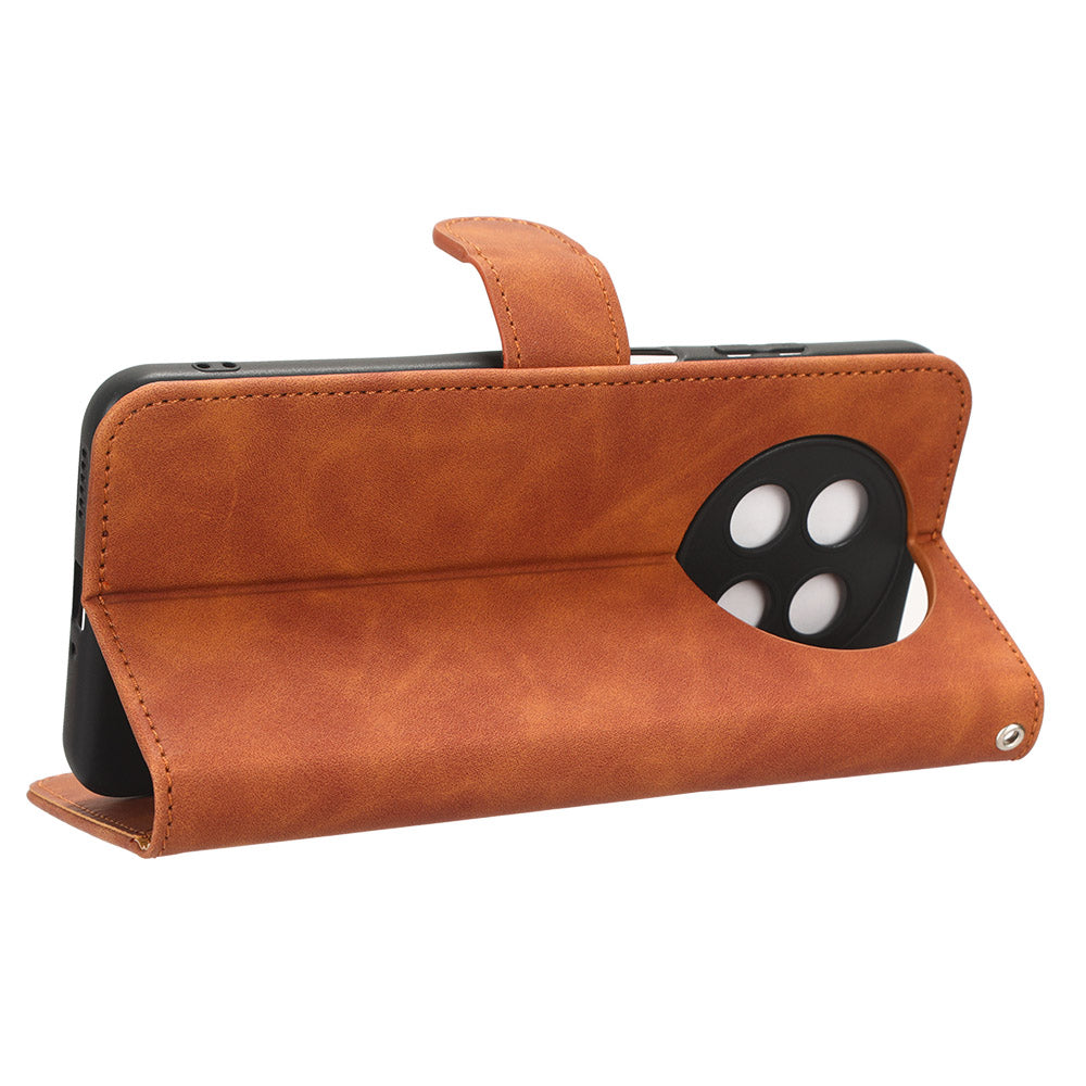 For Huawei Enjoy 60X PU Leather Flip Cover Skin-touch Stand Wallet Phone Case