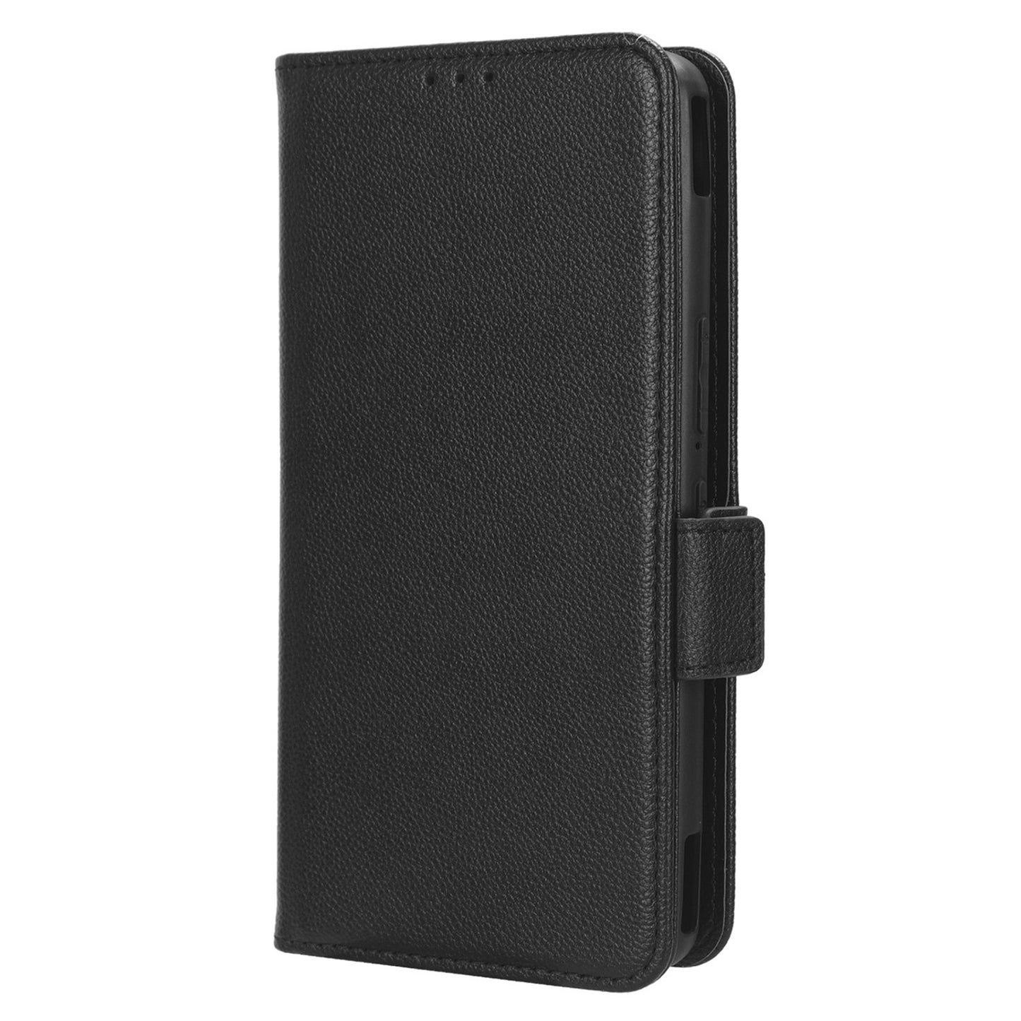 For Asus ROG Phone 7 5G Flip Stand Phone Shell PU Leather Wallet Anti-drop Case Litchi Texture Phone Cover
