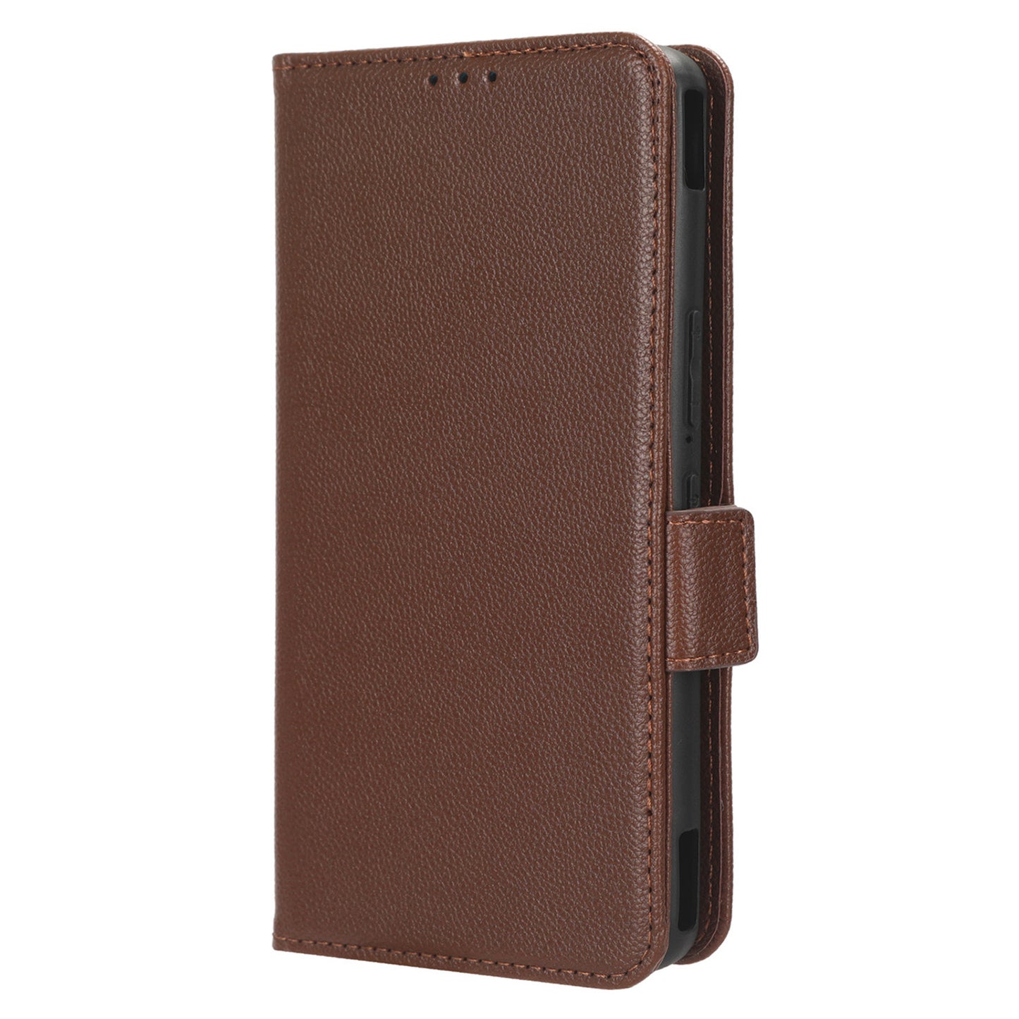 For Asus ROG Phone 7 5G Flip Stand Phone Shell PU Leather Wallet Anti-drop Case Litchi Texture Phone Cover