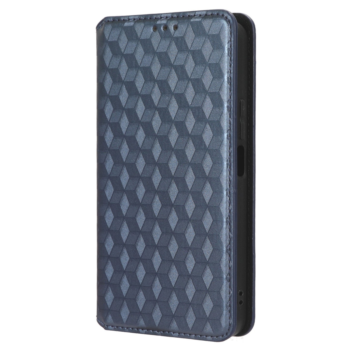 For Honor 90 Lite 5G / X50i 5G Wallet Stand Flip Phone Cover Rhombus Imprinted PU Leather Phone Case