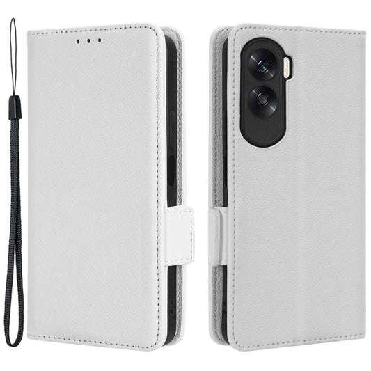 For Honor 90 Lite 5G / X50i 5G Anti-Scratch PU Leather Wallet Phone Case Litchi Texture Flip Stand Phone Cover