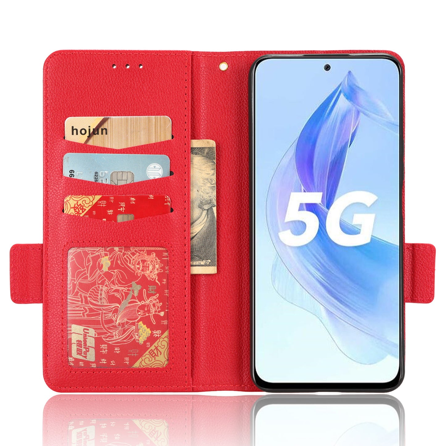 For Honor 90 Lite 5G / X50i 5G Anti-Scratch PU Leather Wallet Phone Case Litchi Texture Flip Stand Phone Cover