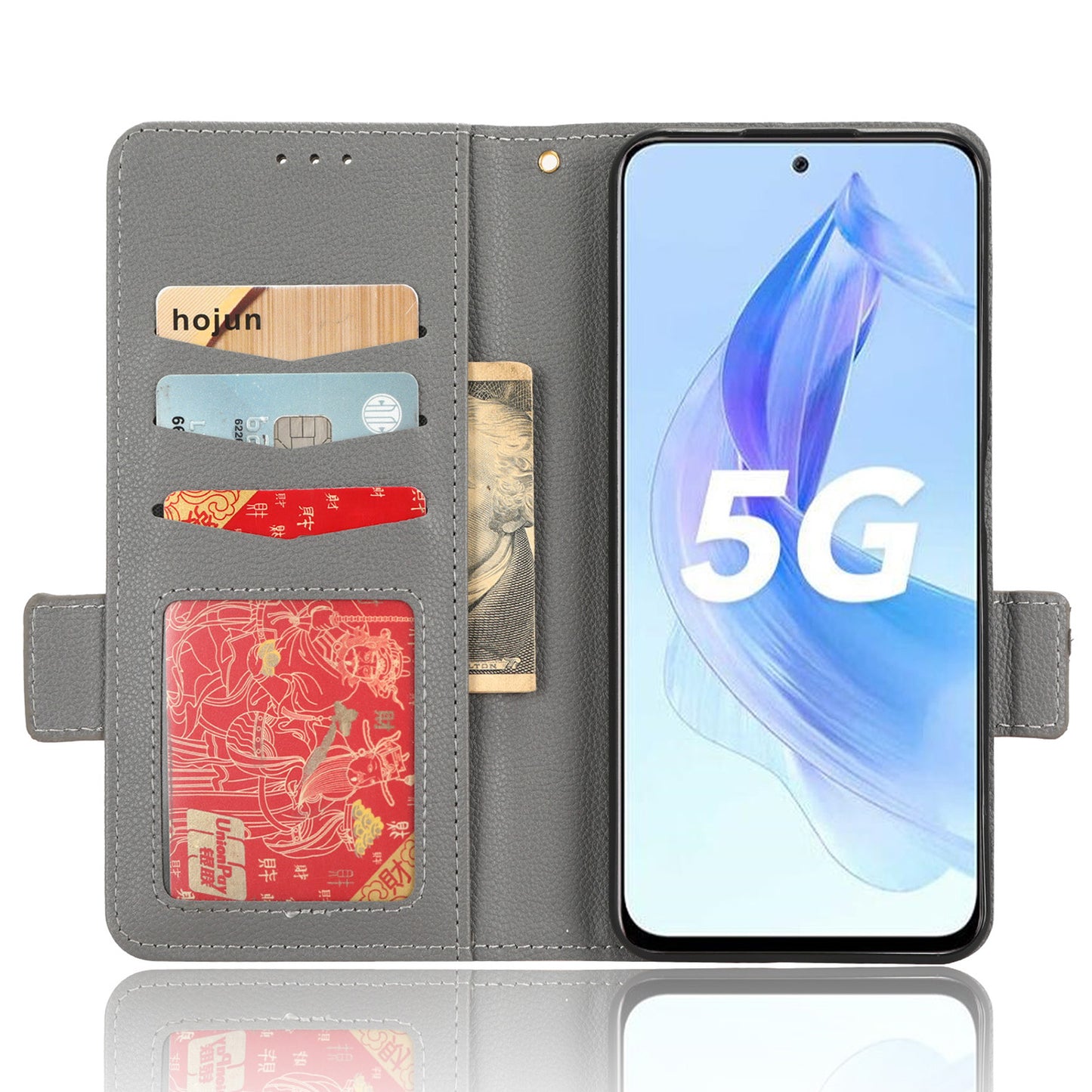 For Honor 90 Lite 5G / X50i 5G Anti-Scratch PU Leather Wallet Phone Case Litchi Texture Flip Stand Phone Cover