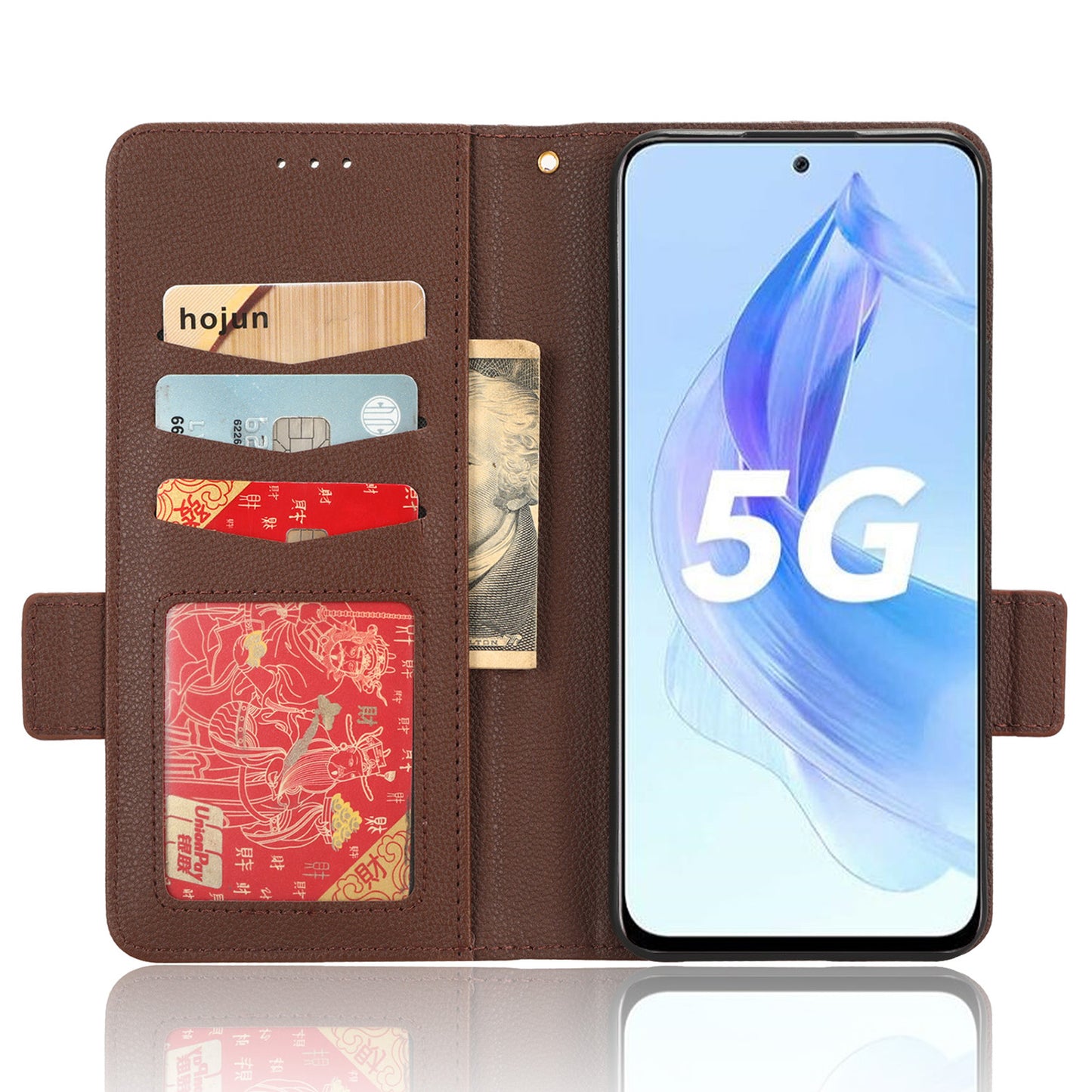 For Honor 90 Lite 5G / X50i 5G Anti-Scratch PU Leather Wallet Phone Case Litchi Texture Flip Stand Phone Cover