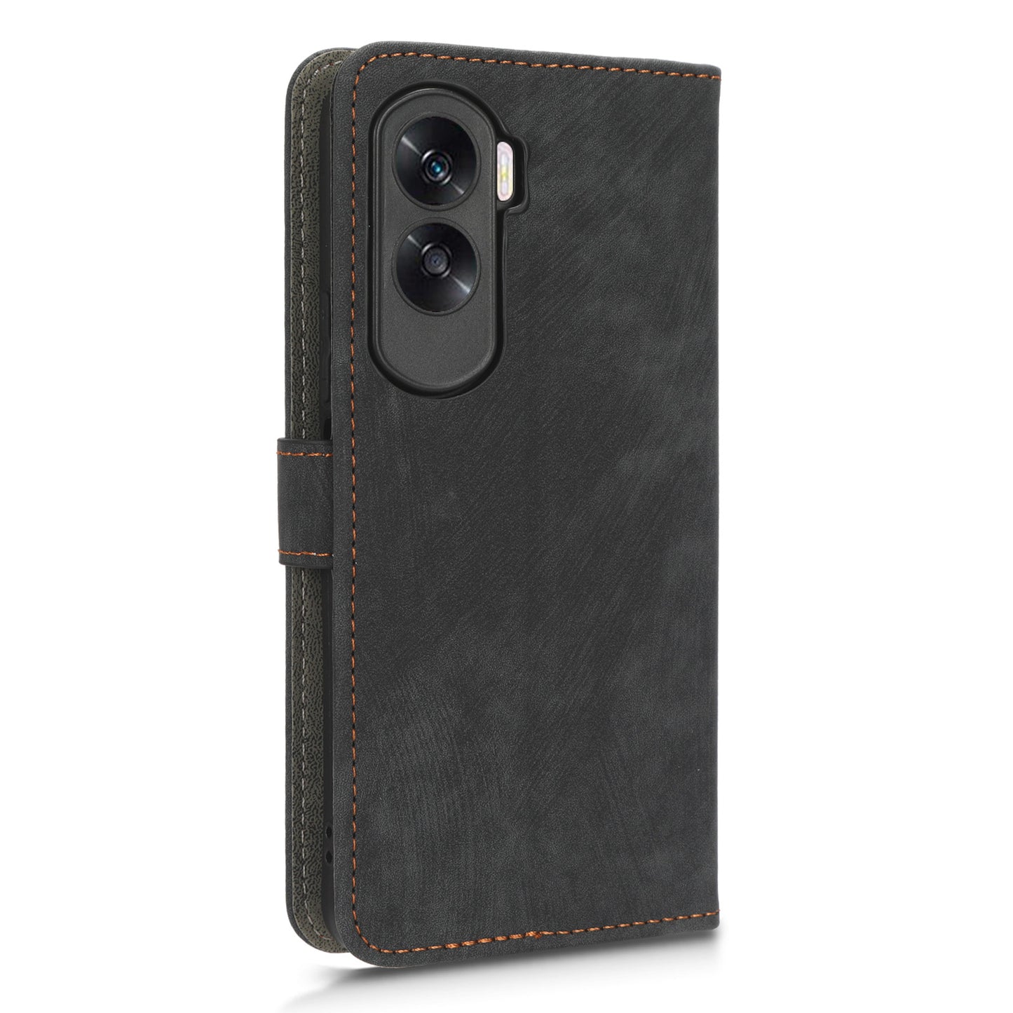 For Honor 90 Lite 5G / X50i 5G RFID Blocking PU Leather Case Cell Phone Wallet Stand Cover with Strap