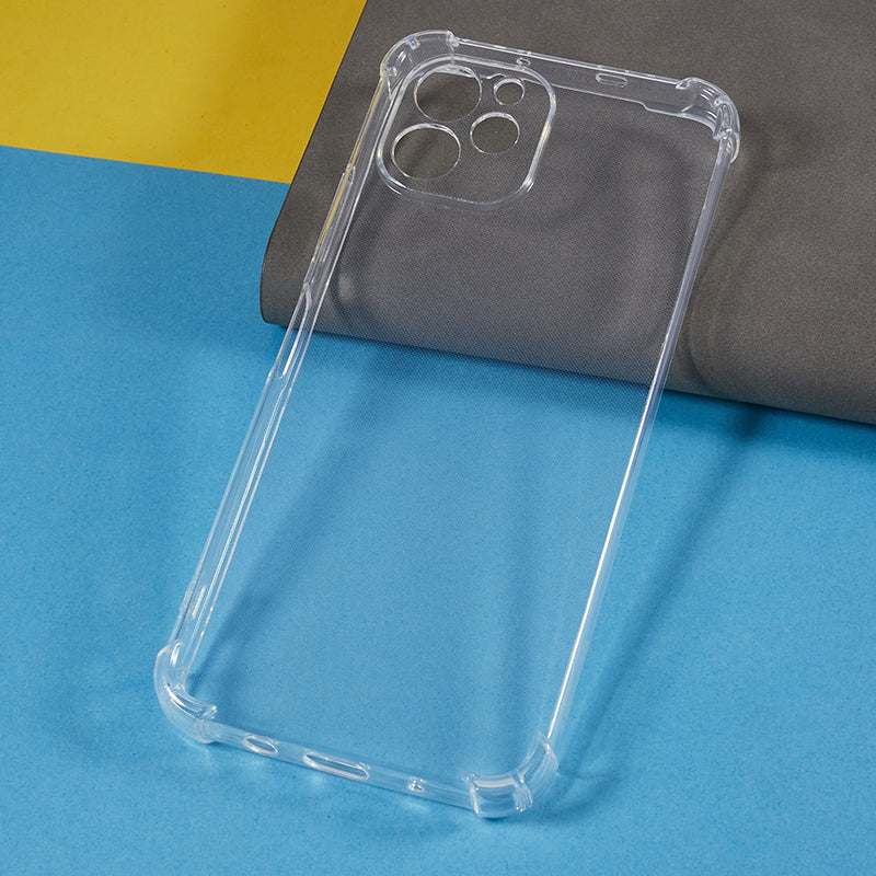 For Huawei nova Y61 4G Transparent Back Cover Reinforced Corner Shockproof TPU Phone Case