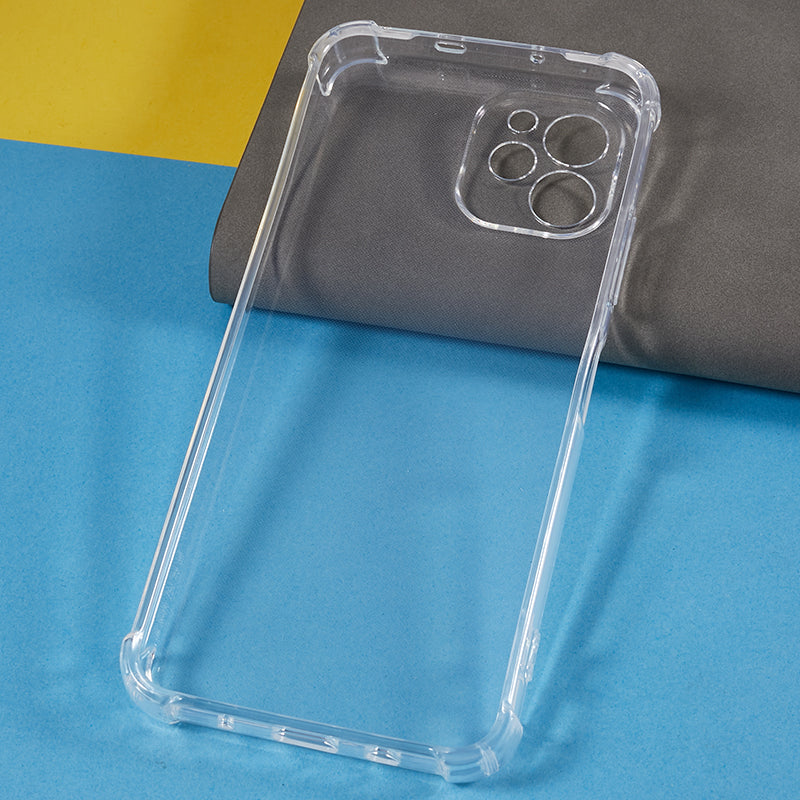 For Huawei nova Y61 4G Transparent Back Cover Reinforced Corner Shockproof TPU Phone Case