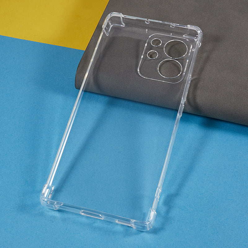 For Honor 80 SE 5G Flexible TPU Case Reinforced Corner Anti-drop Clear Phone Cover
