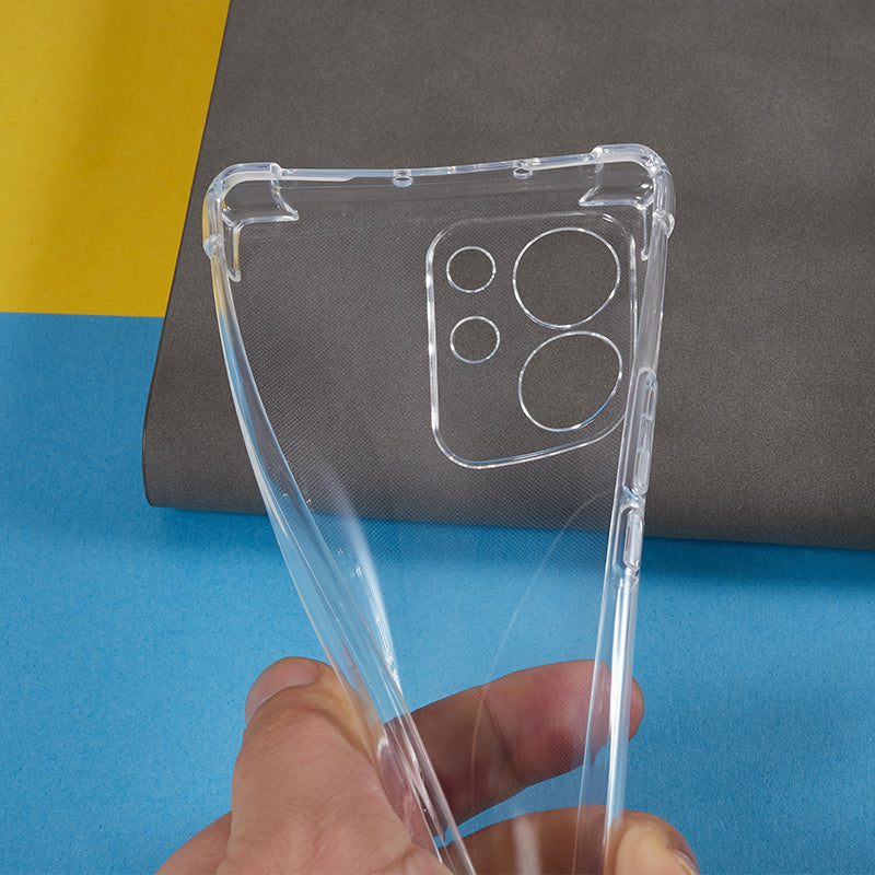 For Honor 80 SE 5G Flexible TPU Case Reinforced Corner Anti-drop Clear Phone Cover