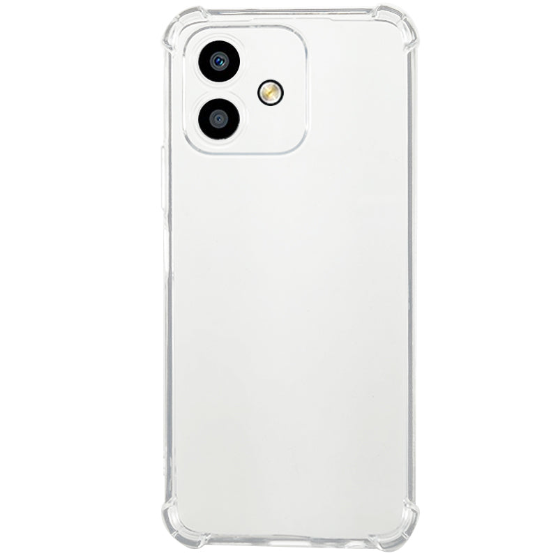 For Honor Play6C 4G Transparent Flexible TPU Phone Cover Shockproof Corner Phone Case