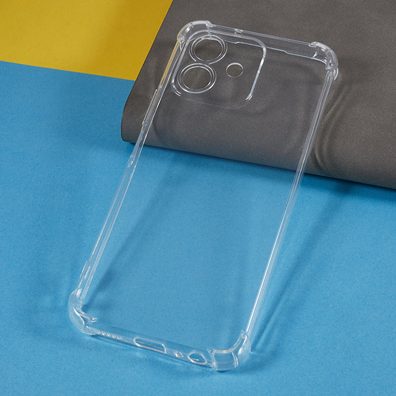 For Honor Play6C 4G Transparent Flexible TPU Phone Cover Shockproof Corner Phone Case