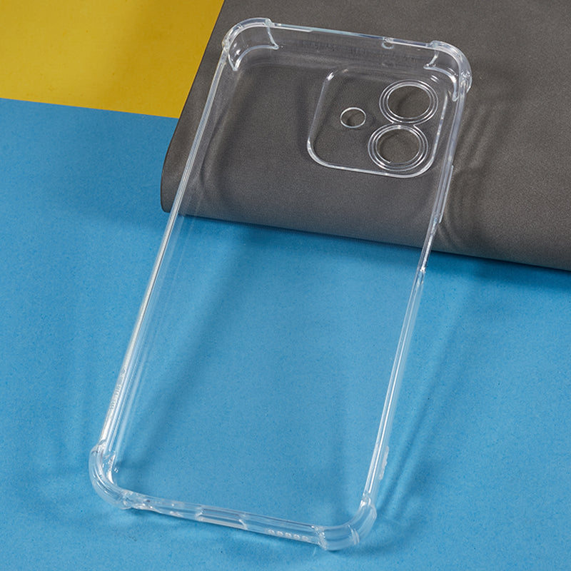 For Honor Play6C 4G Transparent Flexible TPU Phone Cover Shockproof Corner Phone Case
