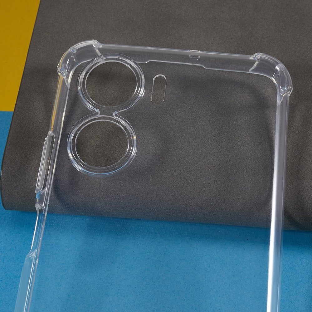 For Honor Play 40 Plus 5G TPU Clear Phone Case Reinforced Corner Anti-drop Phone Cover