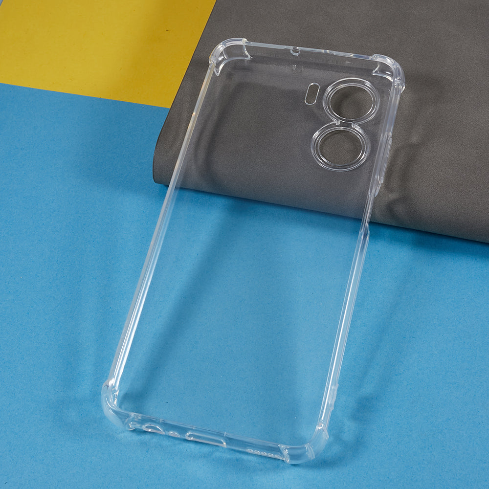 For Honor Play 40 Plus 5G TPU Clear Phone Case Reinforced Corner Anti-drop Phone Cover