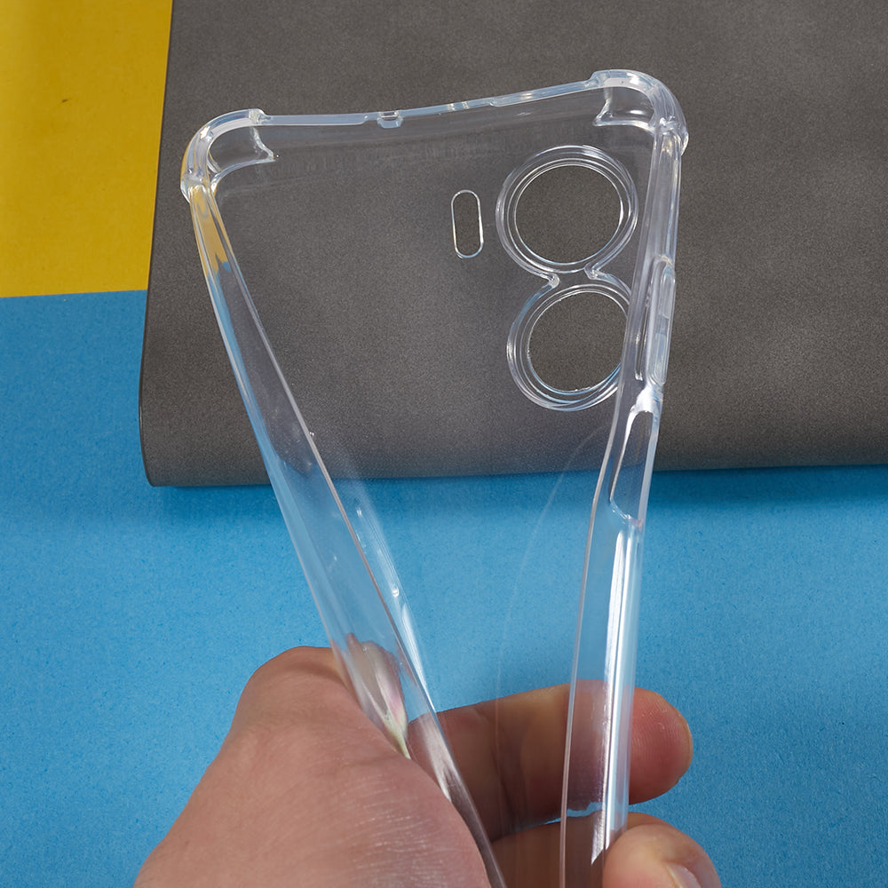 For Honor Play 40 Plus 5G TPU Clear Phone Case Reinforced Corner Anti-drop Phone Cover