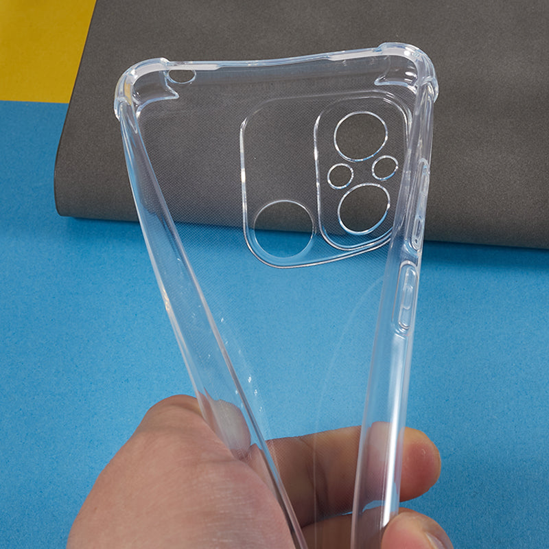 TPU Shell for Xiaomi Poco C55 4G / Redmi 11A 4G / 12C 4G Reinforced Corners Anti-drop Transparent Cover