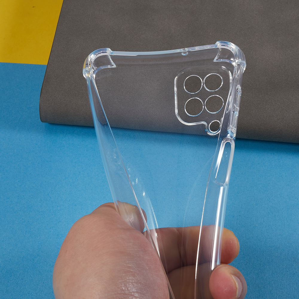 For Samsung Galaxy A12 / M12 Anti-drop Corner Phone Case Transparent TPU Phone Cover