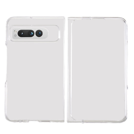 PC Phone Case for Google Pixel Fold , Anti-scratch Two-Piece Design Folding Phone Cover