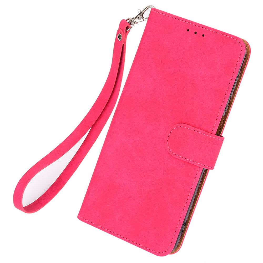 For Infinix Smart 7 HD 4G PU Leather Wallet Phone Cover Skin-touch Drop-proof Case with Stand