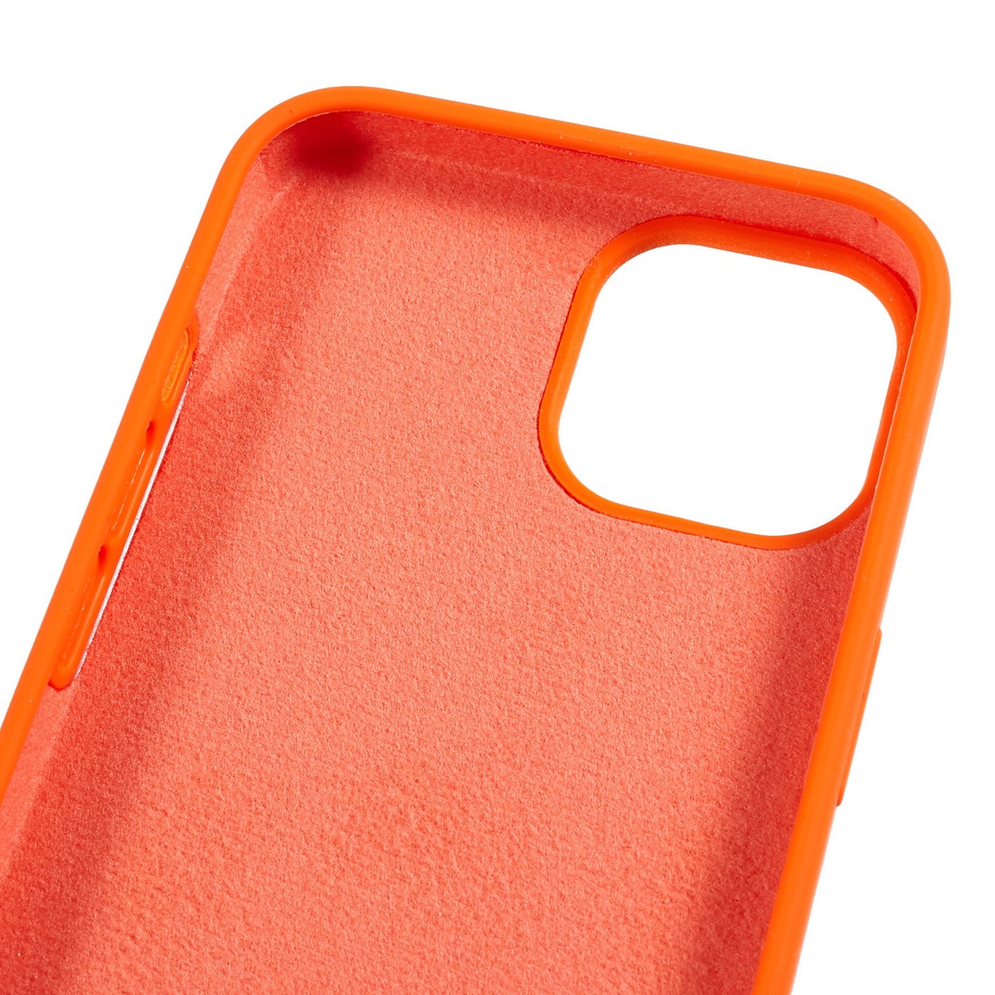 For iPhone 13 6.1 inch Shockproof Liquid Silicone Phone Case Back Protective Cover with Soft Lining