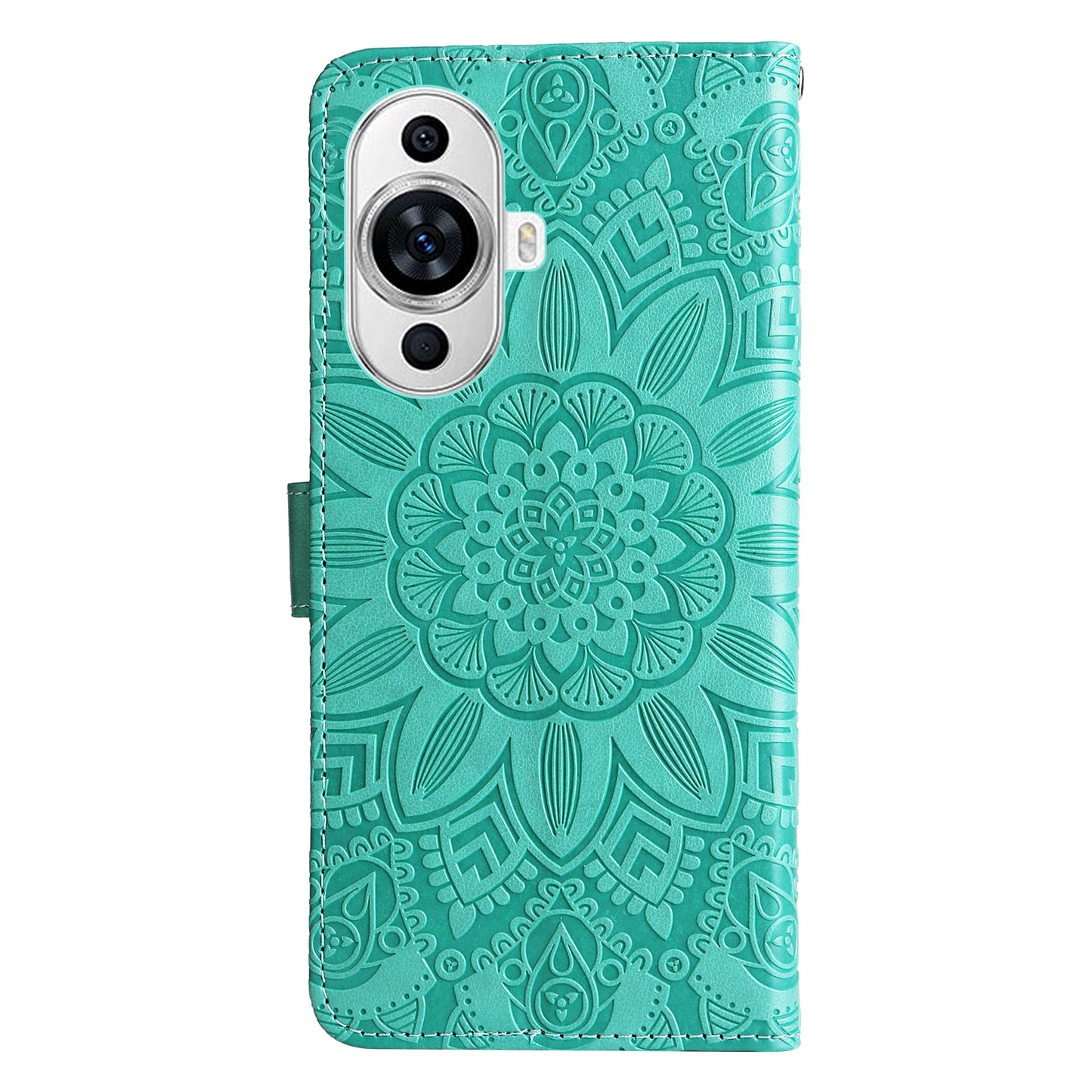 For Huawei nova 11 Wallet Flip Protective Cover PU Leather Sunflower Imprinted Stand Phone Case